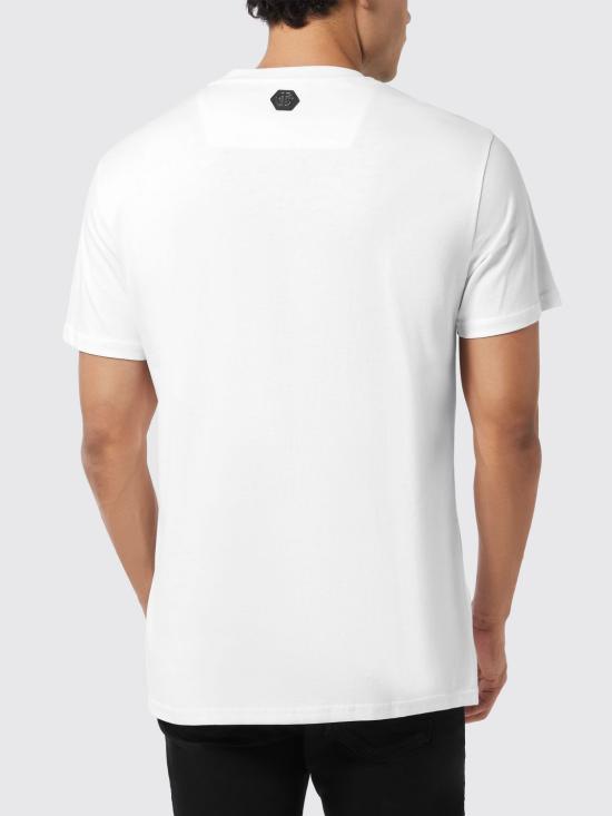 25FW 필립 플레인 반팔 티셔츠 AAECMTK8727PJY002N 01 White - PHILIPP PLEIN