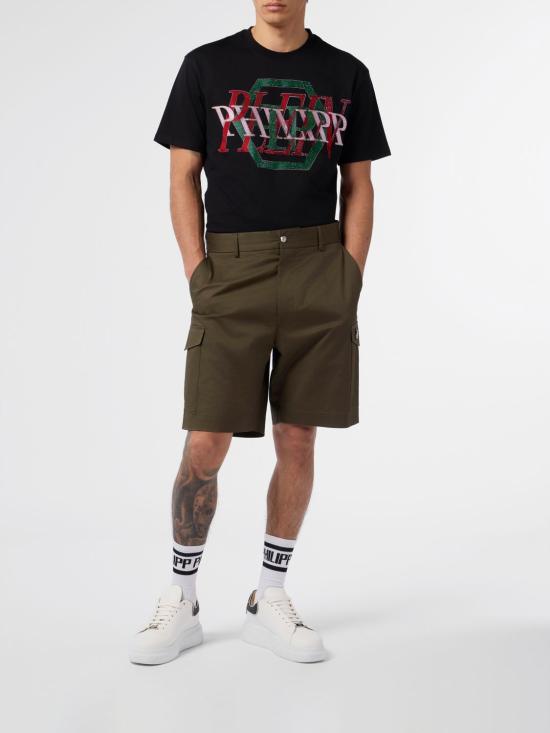 26SS 필립 플레인 숏팬츠 SAFCMRT1654PTE003N 05 Green - PHILIPP PLEIN