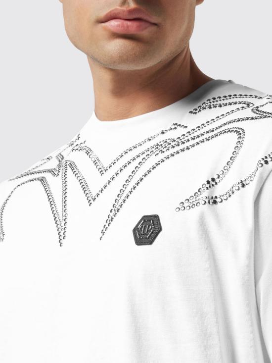 26SS 필립 플레인 반팔 티셔츠 AAECMTK8736PJY002N 01 White - PHILIPP PLEIN