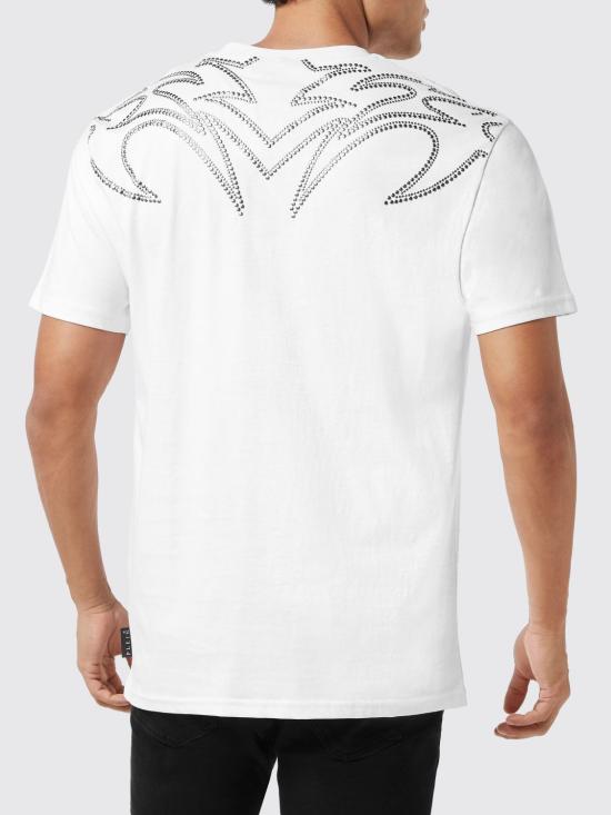 26SS 필립 플레인 반팔 티셔츠 AAECMTK8736PJY002N 01 White - PHILIPP PLEIN
