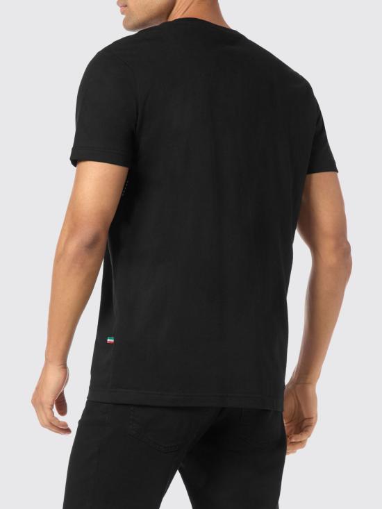 26SS 빌리어네어 반팔 티셔츠 OAECMTK8349BTE014N 02 Black - BILLIONAIRE