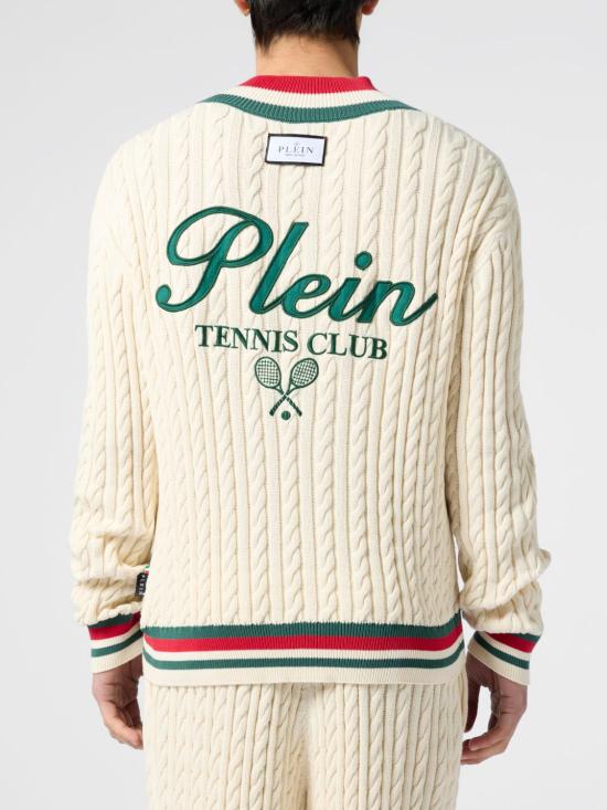 26SS 필립 플레인 스웨터 PAFCMKO1579PTE004N 01OF White - PHILIPP PLEIN