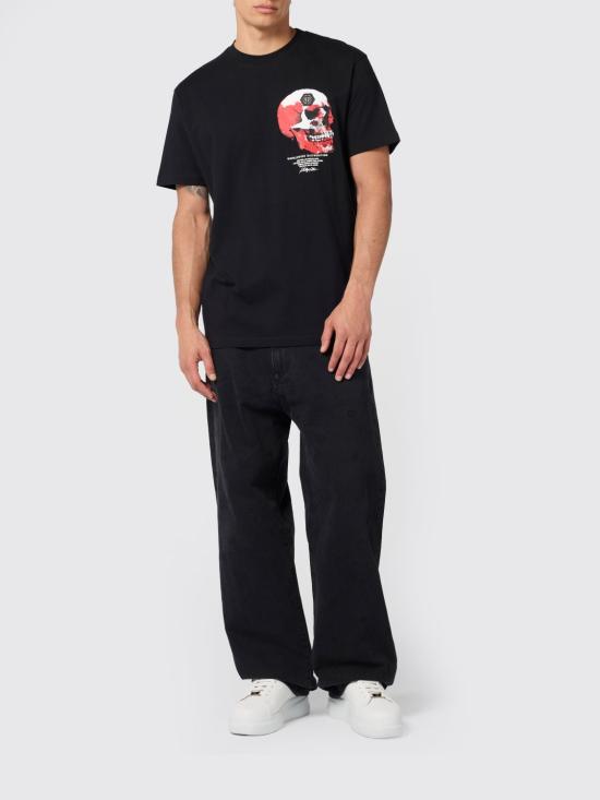 26SS 필립 플레인 반팔 티셔츠 SAFCMTK8703PJY002N 02 Black - PHILIPP PLEIN