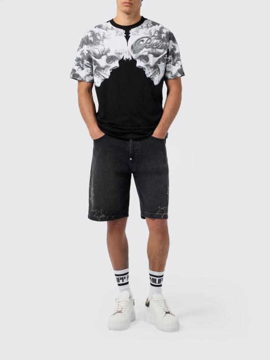 26SS 필립 플레인 반팔 티셔츠 SAFCMTK8879PJY002N 02 Black - PHILIPP PLEIN