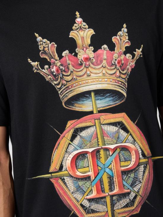26SS 필립 플레인 반팔 티셔츠 SAFCMTK8862PJY002N 02 Black - PHILIPP PLEIN