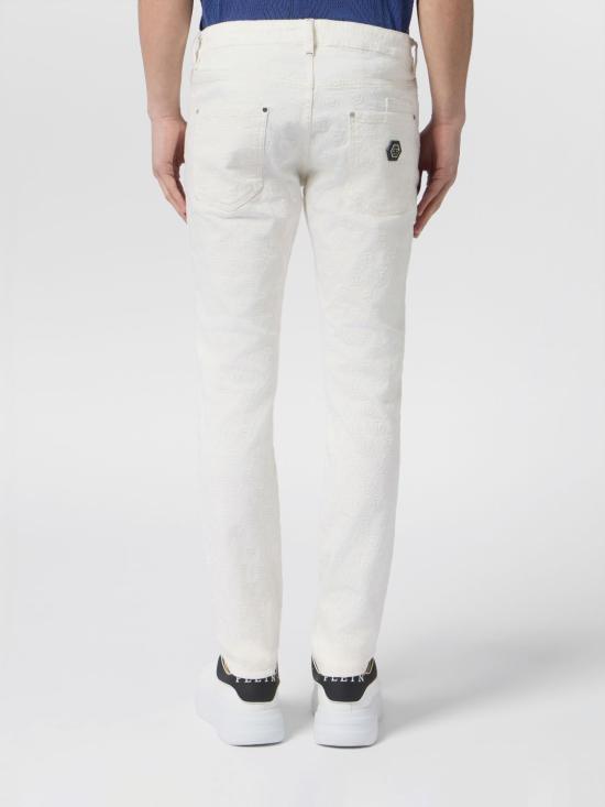 26SS 필립 플레인 데님 팬츠 PAFCMDT4346PDE004N 01SC White - PHILIPP PLEIN