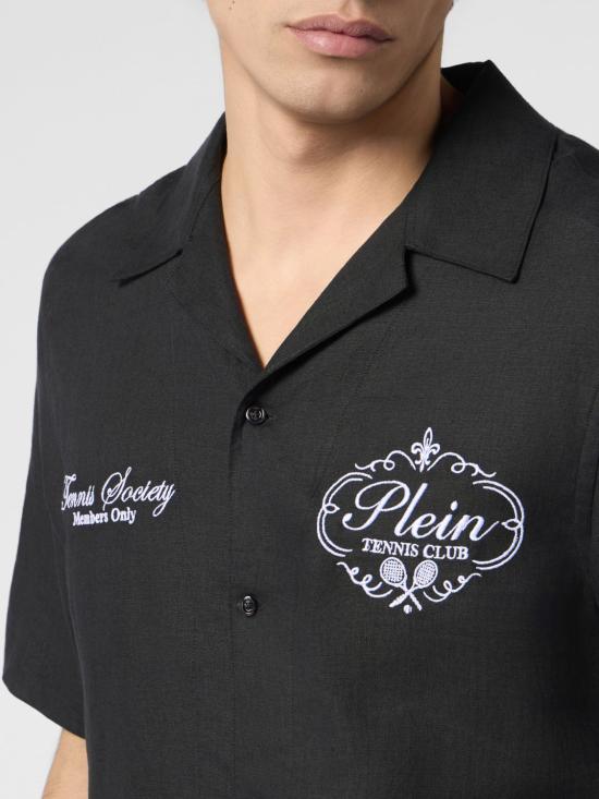 26SS 필립 플레인 반팔 셔츠 PAFCMRP2575PTE105N 02 Black - PHILIPP PLEIN