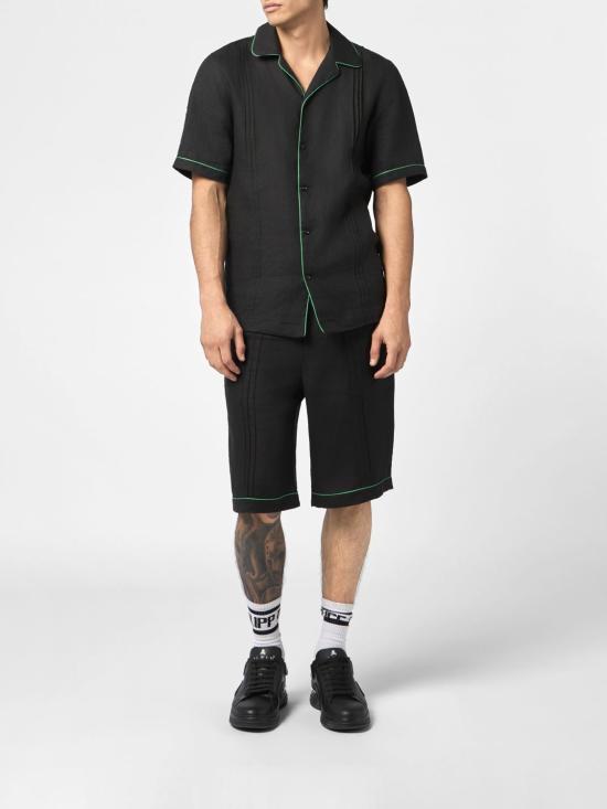 26SS 필립 플레인 반팔 셔츠 PAFCMRP2577PTE105N 02 Black - PHILIPP PLEIN