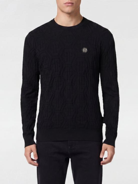 26SS 필립 플레인 스웨터 SAFCMKO1552PTE076N 02 Black