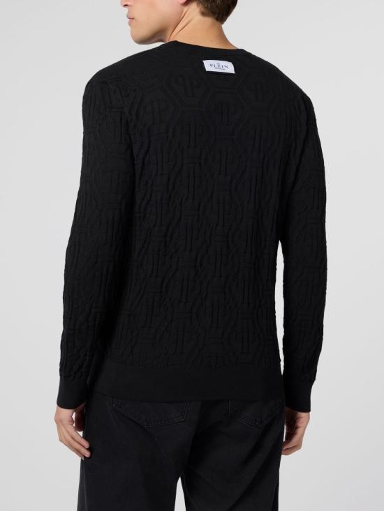 26SS 필립 플레인 스웨터 SAFCMKO1552PTE076N 02 Black - PHILIPP PLEIN