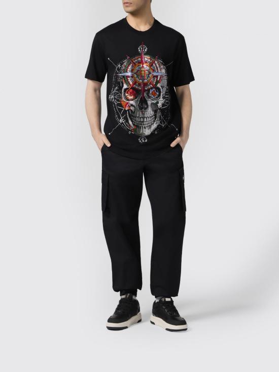 26SS 필립 플레인 반팔 티셔츠 SAFCMTK8867PJY002N 02 Black - PHILIPP PLEIN