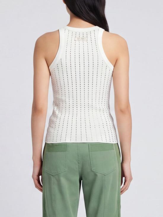 26SS 디 아티코 민소매 티셔츠 250WCN00004JJJ051TR 001 White - THE ATTICO