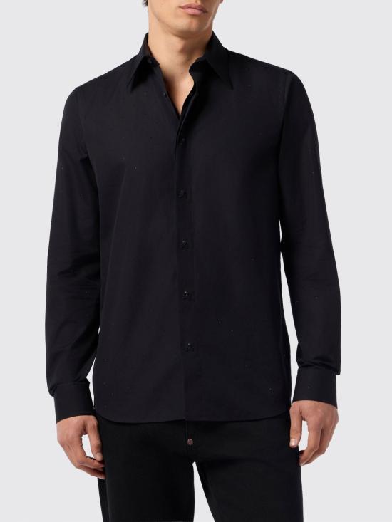 26SS 필립 플레인 긴팔 셔츠 SAFCMRP2562PTE003N 0202 Black