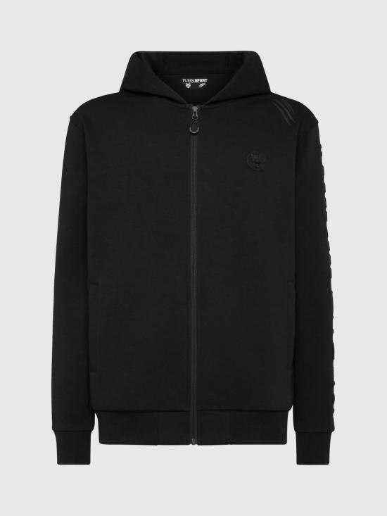 26SS 플레인스포츠 후드 티셔츠 FAECMJB3739STE003N 02 Black - PLEIN SPORT