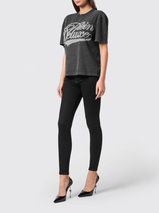 26SS 필립 플레인 반팔 티셔츠 AAECWTK3829PTE004N 02 Black - PHILIPP PLEIN