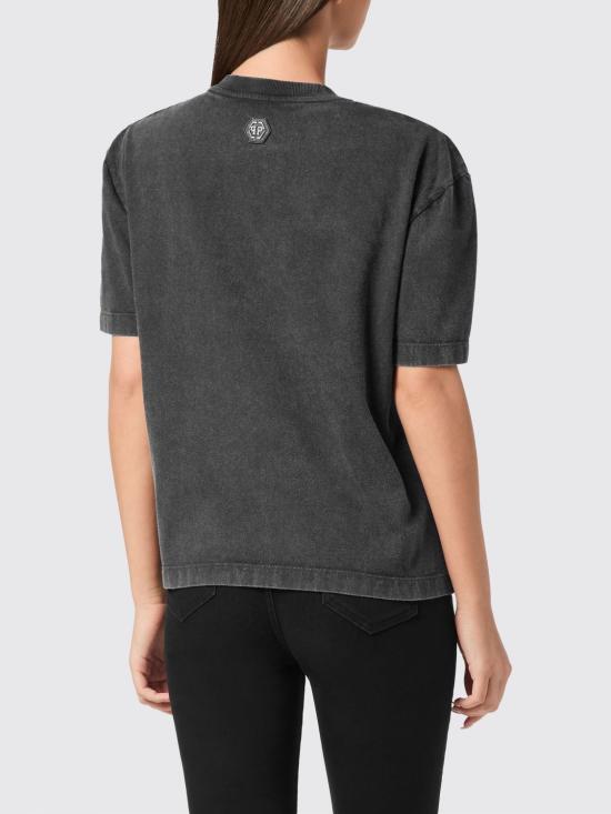 26SS 필립 플레인 반팔 티셔츠 AAECWTK3829PTE004N 02 Black - PHILIPP PLEIN