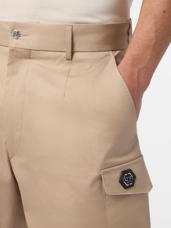 26SS 필립 플레인 숏팬츠 SAFCMRT1654PTE003N 06 Beige - PHILIPP PLEIN