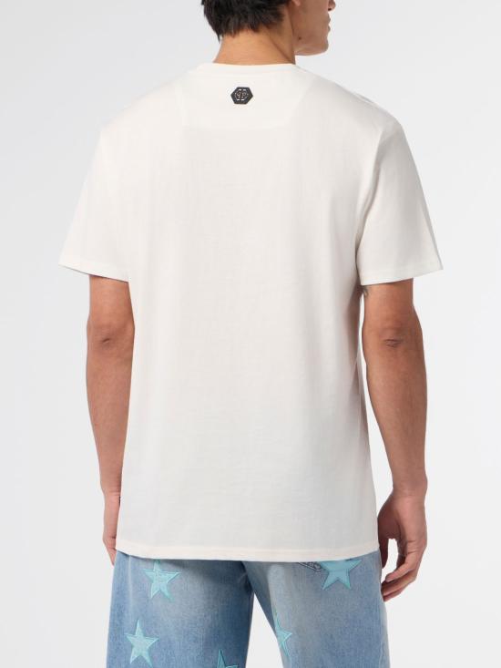 26SS 필립 플레인 반팔 티셔츠 SAFCMTK8884PJY002N 01OF White 1 - PHILIPP PLEIN