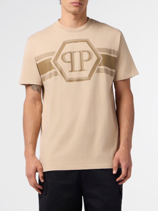 26SS 필립 플레인 반팔 티셔츠 SAFCMTK8884PJY002N 06 Beige