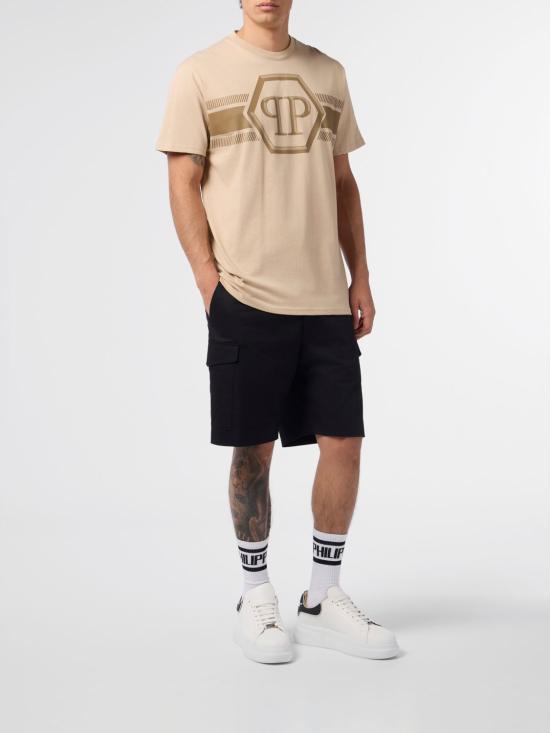 26SS 필립 플레인 반팔 티셔츠 SAFCMTK8884PJY002N 06 Beige - PHILIPP PLEIN