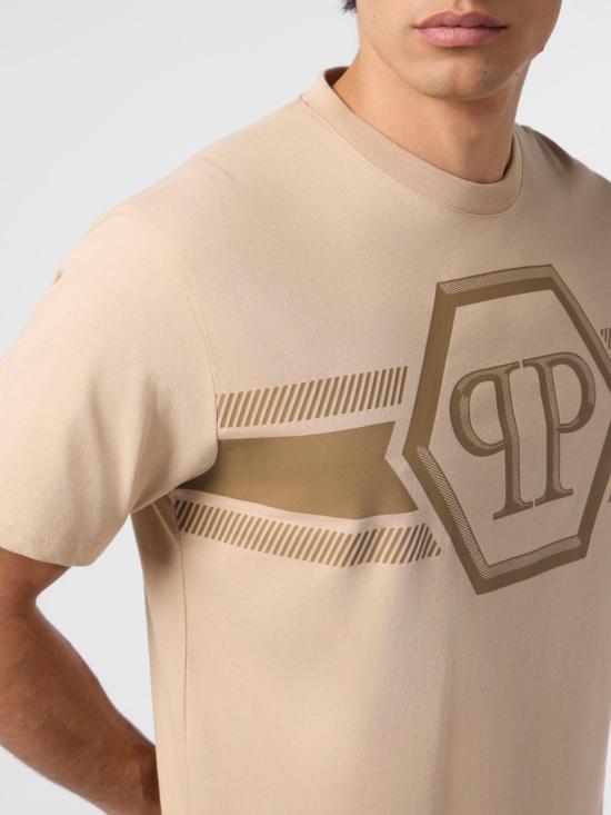 26SS 필립 플레인 반팔 티셔츠 SAFCMTK8884PJY002N 06 Beige - PHILIPP PLEIN