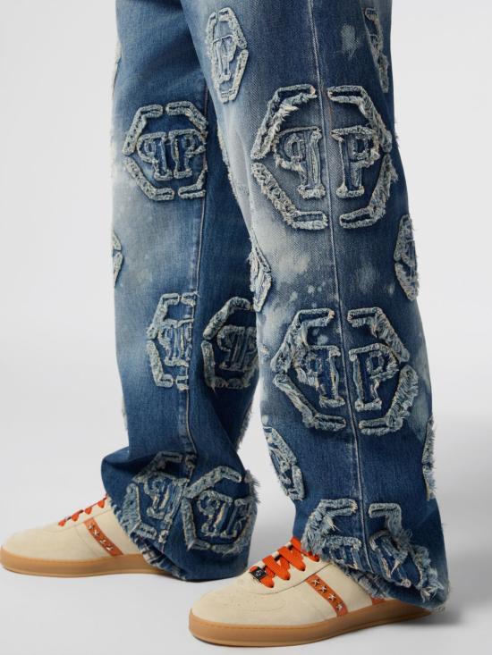 26SS 필립 플레인 데님 팬츠 SAFCMDT4224PDE004N 24SM Denim - PHILIPP PLEIN