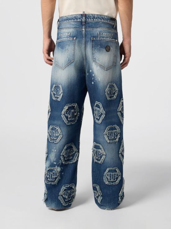 26SS 필립 플레인 데님 팬츠 SAFCMDT4224PDE004N 24SM Denim - PHILIPP PLEIN