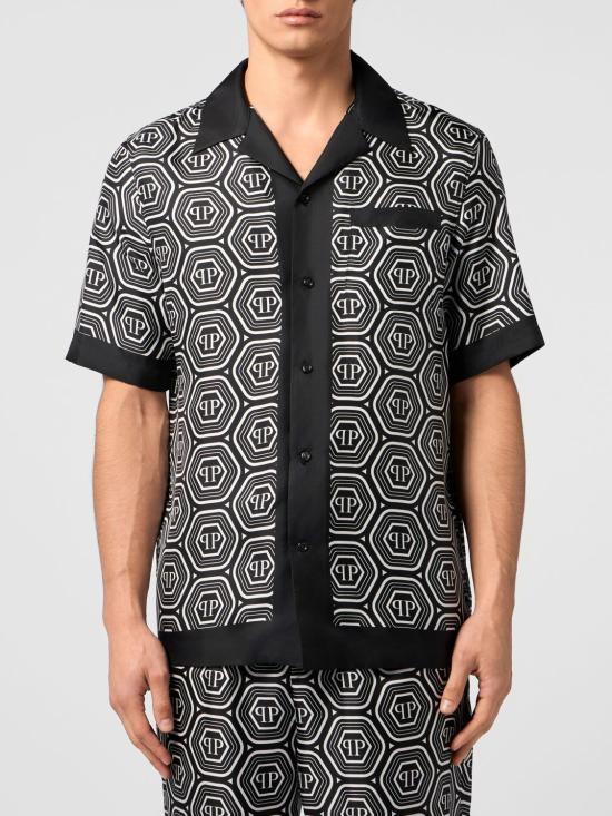 26SS 필립 플레인 반팔 셔츠 PAFCMRP2569PTE104N 02 Black