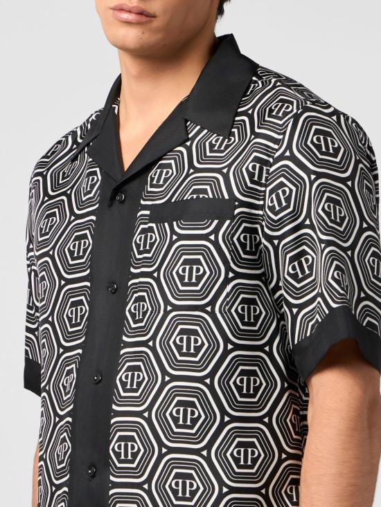 26SS 필립 플레인 반팔 셔츠 PAFCMRP2569PTE104N 02 Black - PHILIPP PLEIN