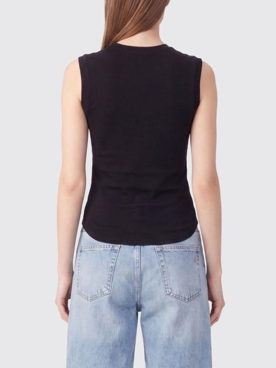 26SS 디 아티코 민소매 티셔츠 250WCN00003JJJ025AA 100 Black - THE ATTICO