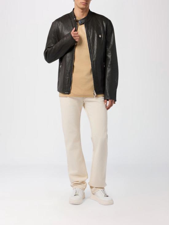 26SS 빌리어네어 가죽 자켓 IAFCMLB2061BLE029N 02 Black - BILLIONAIRE