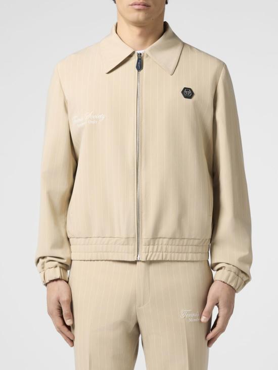26SS 필립 플레인 가죽 자켓 PAFCMRB3050PTE076N 06 Beige