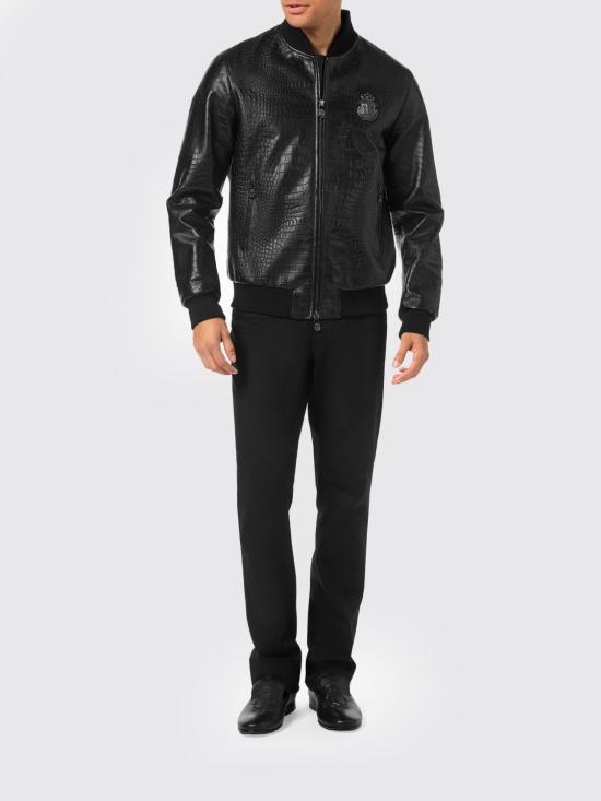 26SS 빌리어네어 가죽 자켓 OAECMLB2002BLE001N 02 Black - BILLIONAIRE