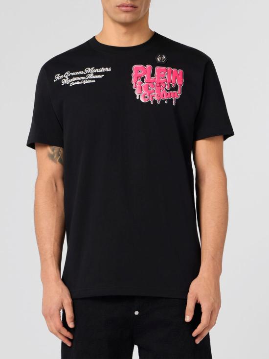 26SS 필립 플레인 반팔 티셔츠 PAFCMTK8998PJY002N 02 Black