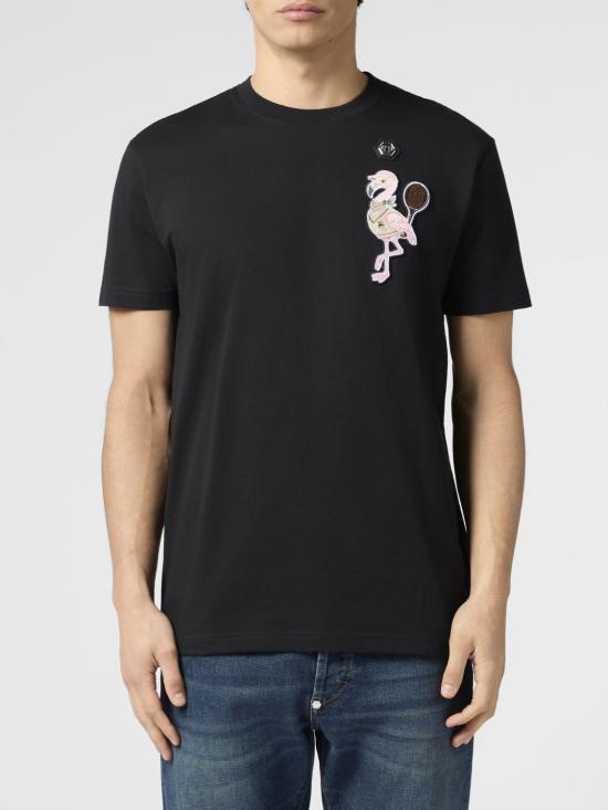 26SS 필립 플레인 반팔 티셔츠 PAFCMTK9012PJY002N 02 Black