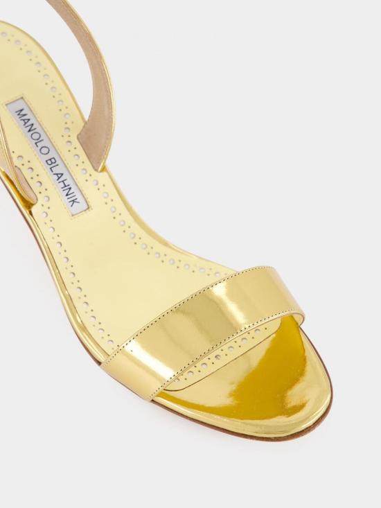 26SS 마놀로 블라닉 힐/펌프스 4252227 7102 Gold - MANOLO BLAHNIK