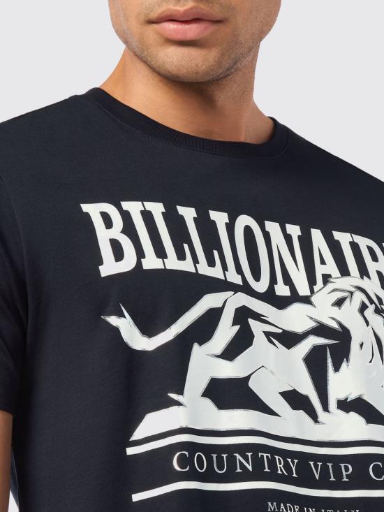 26SS 빌리어네어 반팔 티셔츠 OAECMTK8329BTE014N 24 Navy - BILLIONAIRE