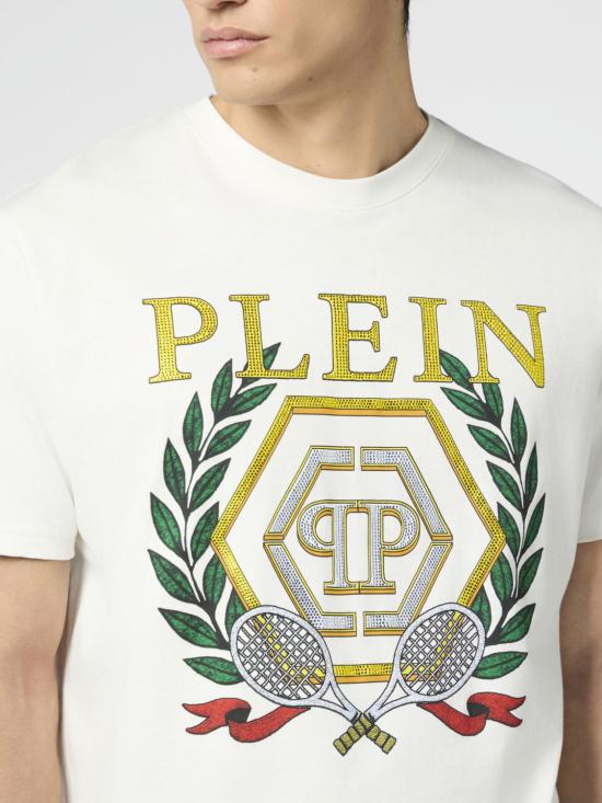 26SS 필립 플레인 반팔 티셔츠 PAFCMTK9039PJY002N 01OF White - PHILIPP PLEIN