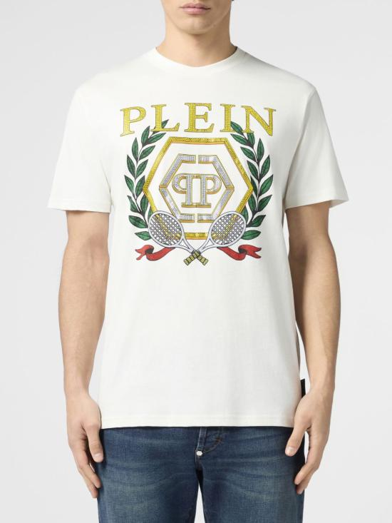 26SS 필립 플레인 반팔 티셔츠 PAFCMTK9039PJY002N 01OF White