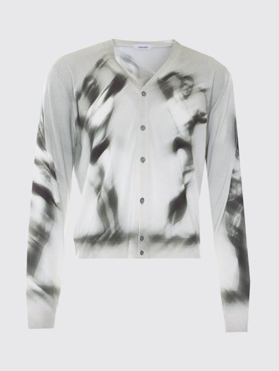 26SS 베르사체 가디건 10243261A17865 5E760 Grey - VERSACE