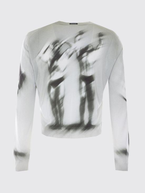 26SS 베르사체 가디건 10243261A17865 5E760 Grey - VERSACE