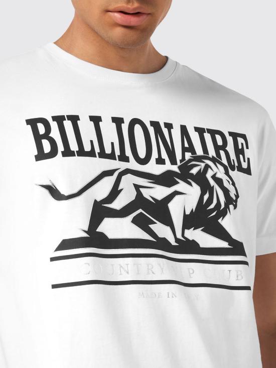 26SS 빌리어네어 반팔 티셔츠 OAECMTK8329BTE014N 01 White - BILLIONAIRE