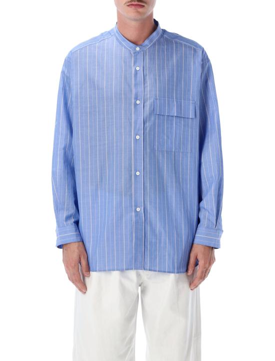 26SS 스틸 바이 핸드 긴팔 셔츠 SH09261OS BS BLU STRIPE