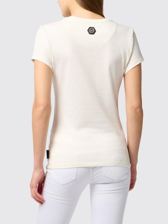 26SS 필립 플레인 반팔 티셔츠 AAECWTK3849PJY002N 01OF White - PHILIPP PLEIN