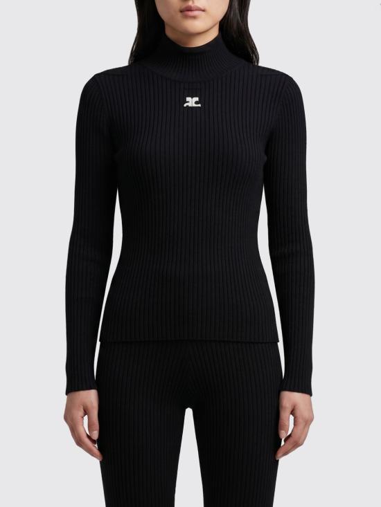 26SS 쿠레쥬 긴팔 티셔츠 PERMPU022FI0001 9999 Black