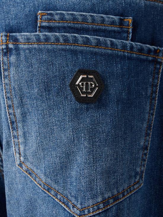 26SS 필립 플레인 데님 팬츠 PAFCMDT4336PDE004N 07MB Blue - PHILIPP PLEIN