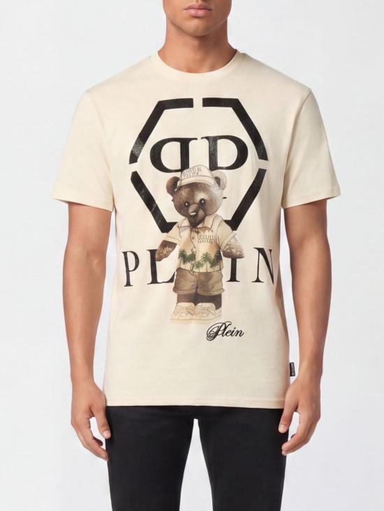 26SS 필립 플레인 반팔 티셔츠 FAECMTK8419PJY002N 06 Beige