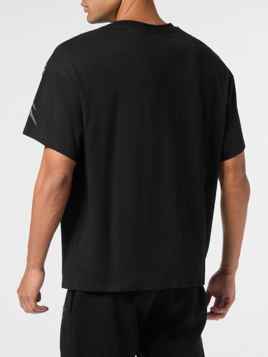 26SS 플레인스포츠 반팔 티셔츠 AAECMTK8766STE001N 0227 Black 2 - PLEIN SPORT
