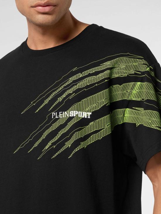 26SS 플레인스포츠 반팔 티셔츠 AAECMTK8766STE001N 0227 Black 2 - PLEIN SPORT