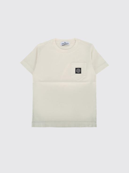 26SS [키즈] 스톤 아일랜드 티셔츠 2100003S0047 V0097 Yellow Cream